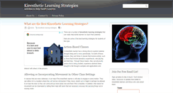 Desktop Screenshot of kinestheticlearningstrategies.com